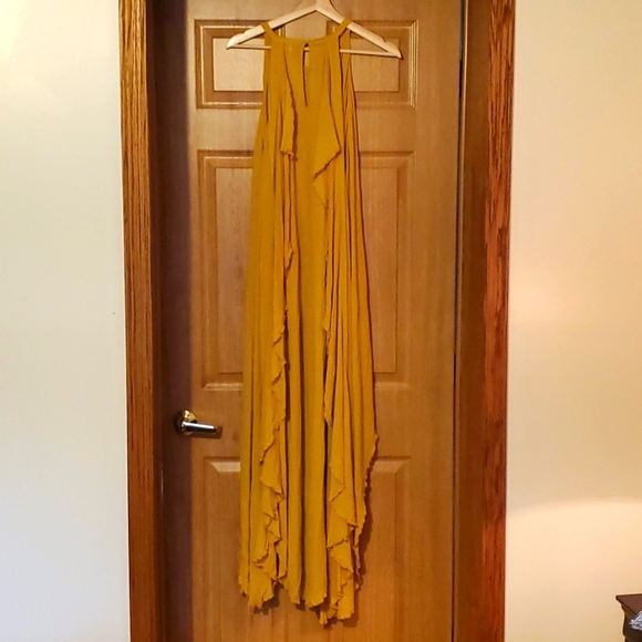 Free People Yellow Maxi Dress Medium - Picture 2 of 3